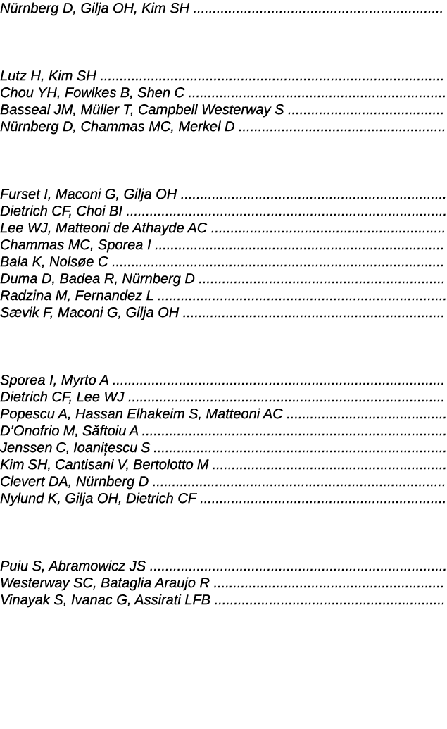 Nürnberg D, Gilja OH, Kim SH                                                                   Lutz H, Kim SH           