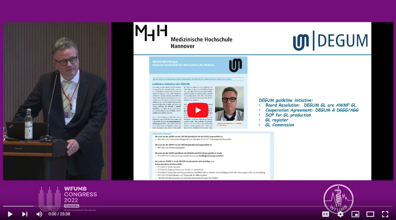 DEGUM Lecture Setting up and improving standards for diagnostic