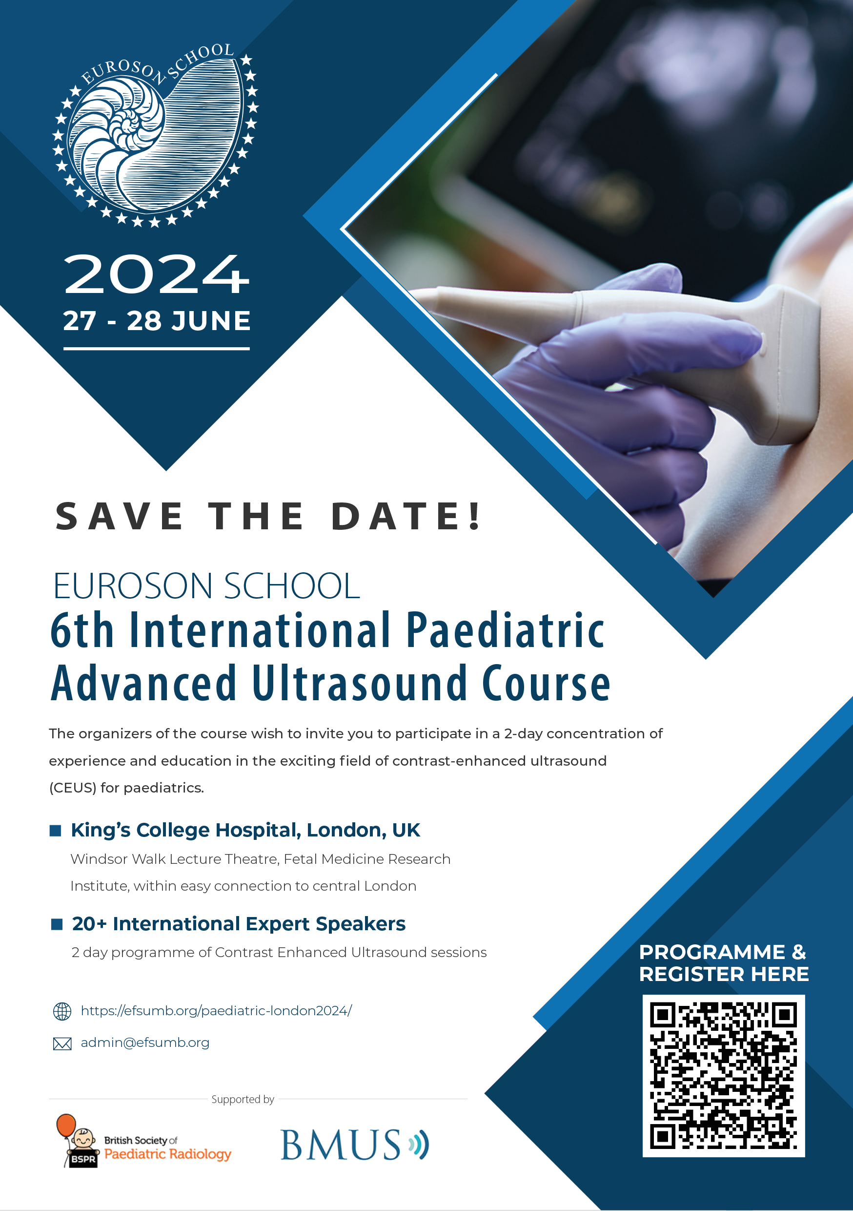 EUROSON SCHOOL: 6th International Paediatric Advanced Ultrasound Course