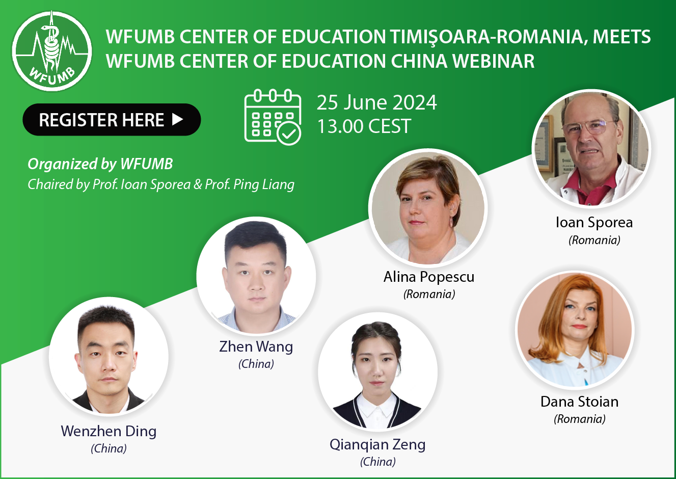 Webinar: WFUMB Centre of Education Timisoara-Romania,  Meets WFUMB Centre of Education, China - 25 June 2024